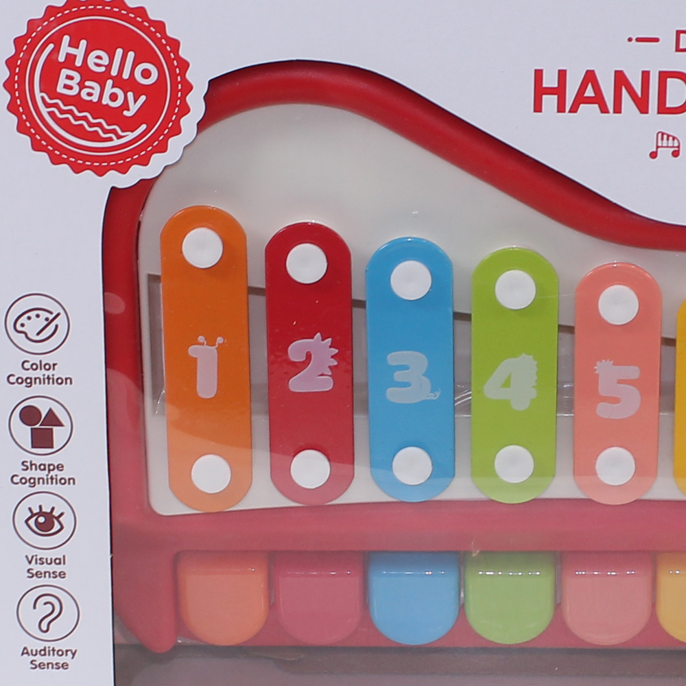 Hand Knock Piano Toy – Red