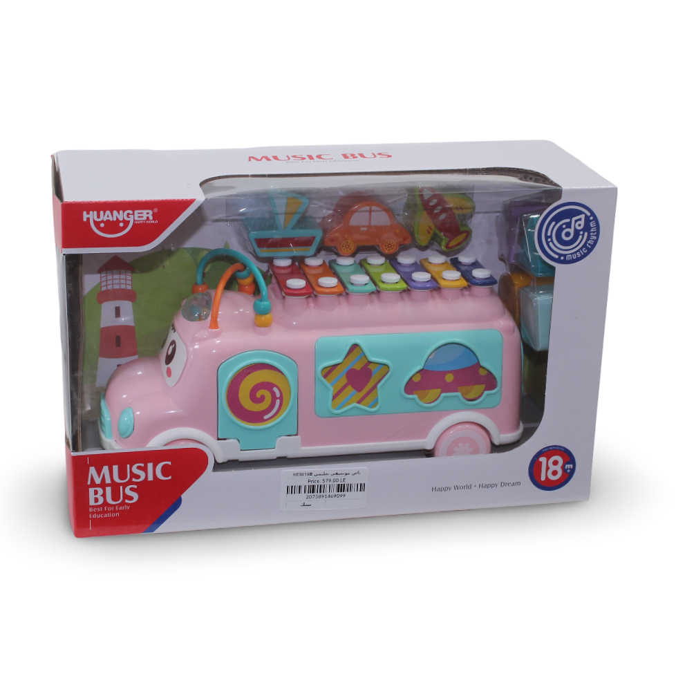 Huanger Music Bus Xylophone – Pink