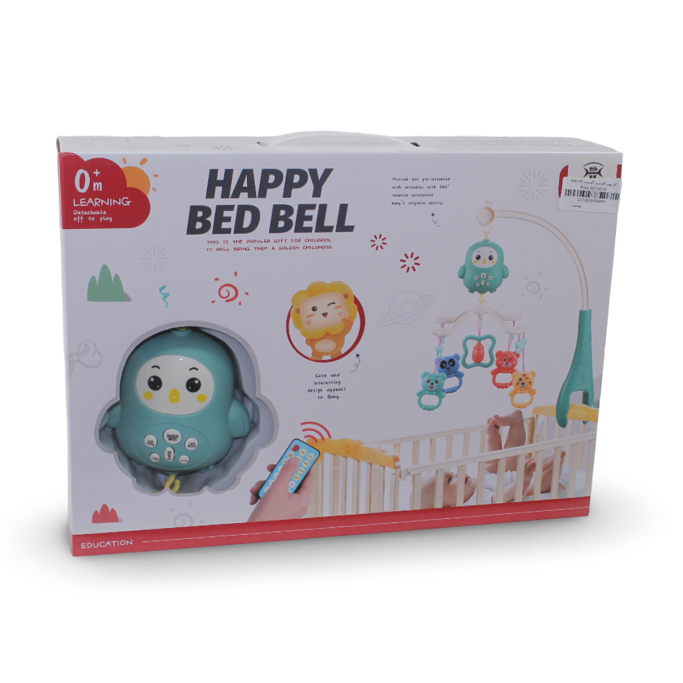 "Happy Bed Bell" Musical Mobile for Baby Crib – Mint