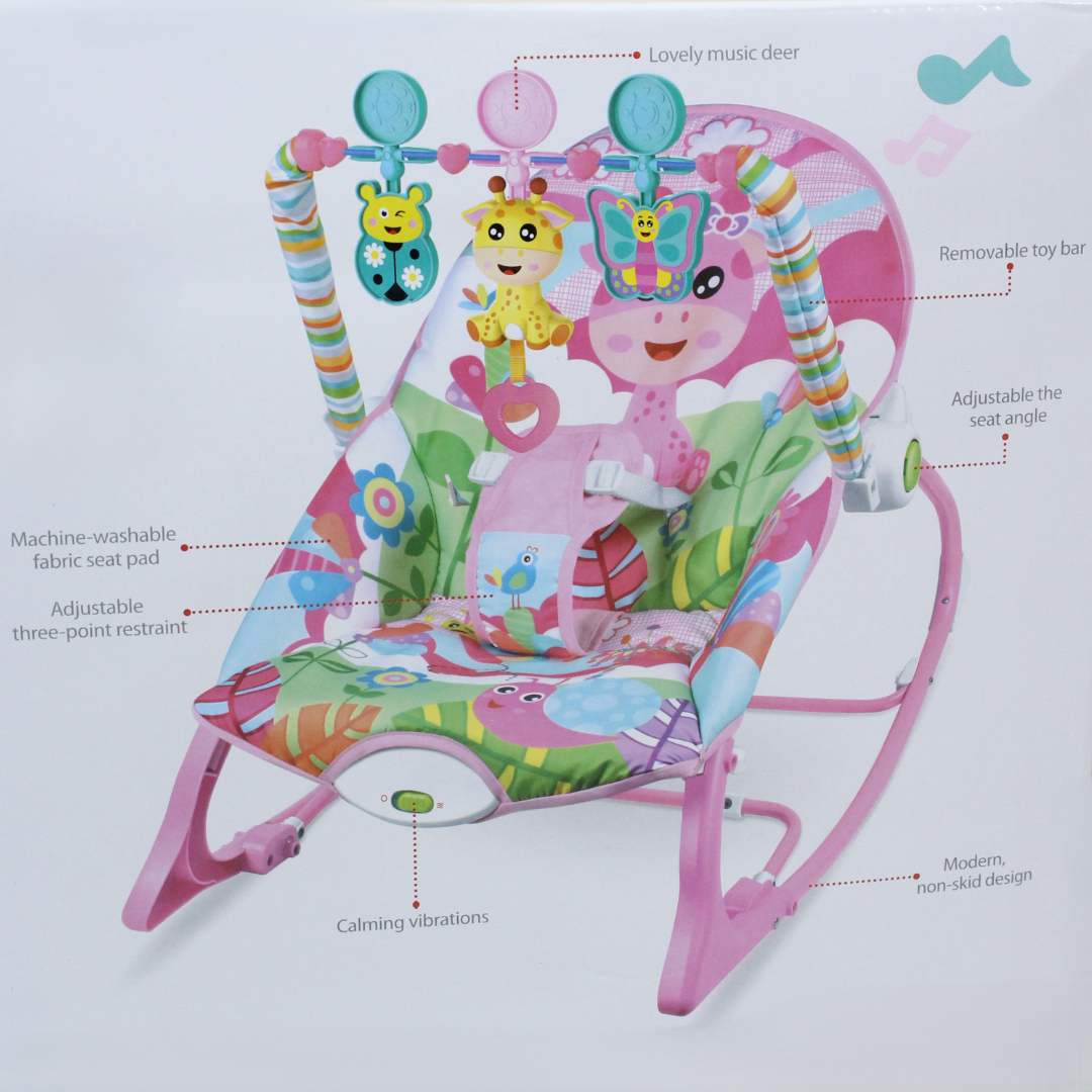 Baby Rocking Chair with Soothing Vibrations & Music Max 18kg