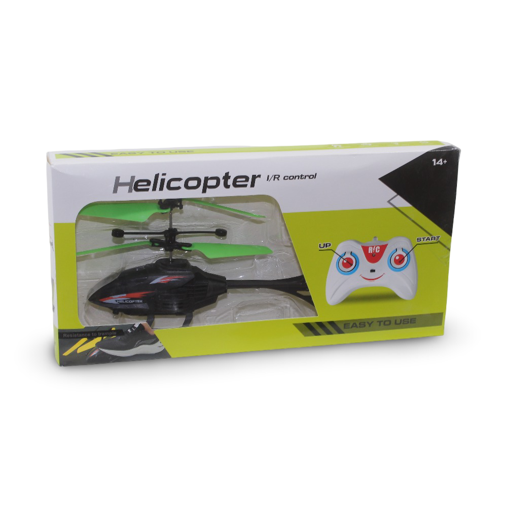 Plastic Remote Control Helicopter Toy – Green
