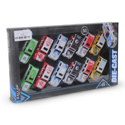 Pullback Cars Set – 12-Piece Die-Cast Collection