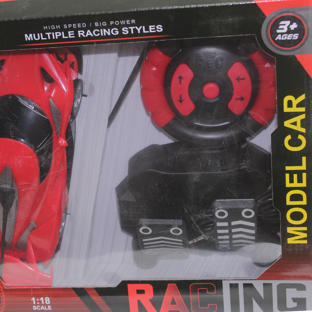 Remote Control 1:18 Scale Racing Model Car Toy – Red