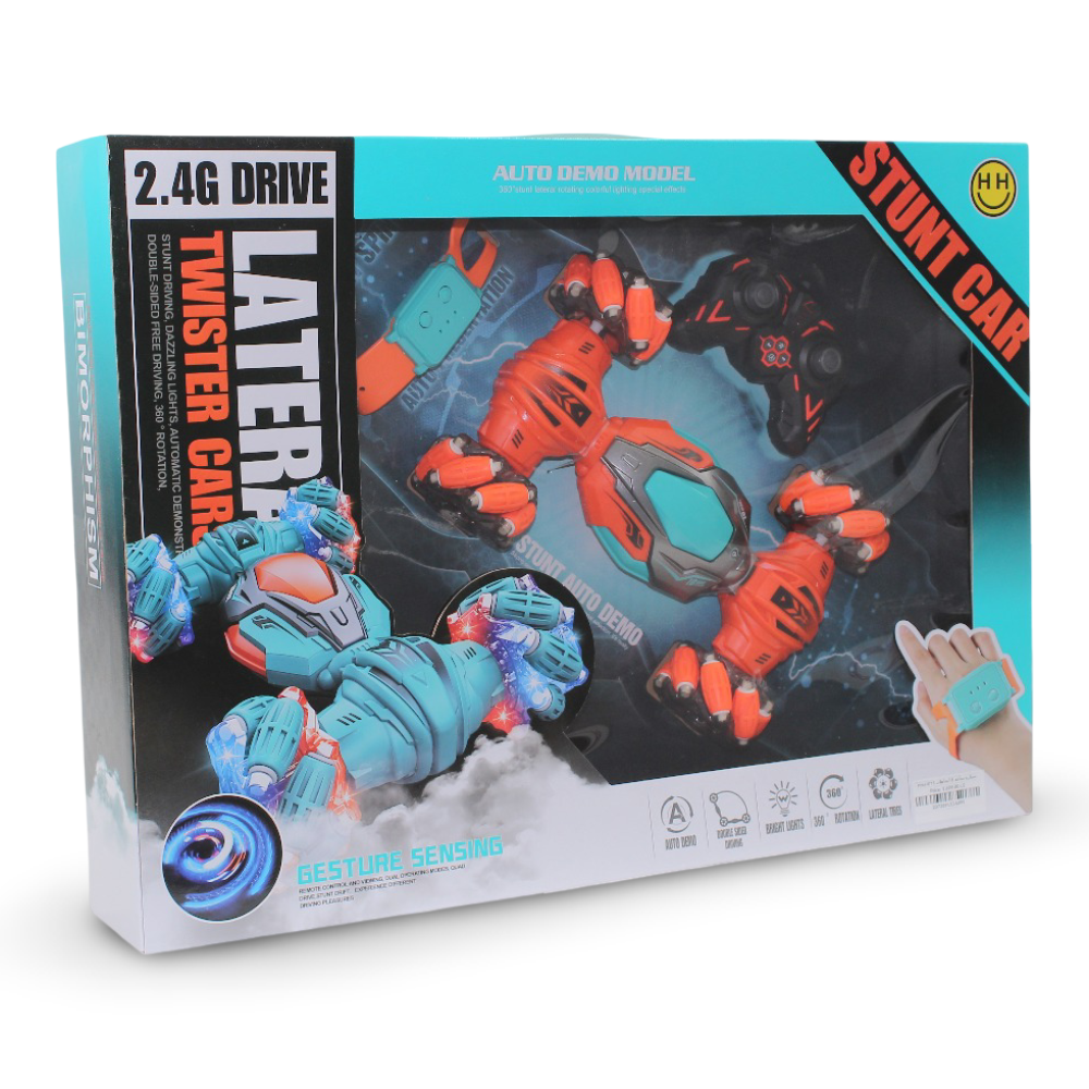 360° Stunt Remote Control Car with Hand Gesture Control