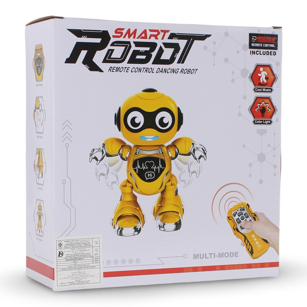 Smart Remote Control Dancing Robot – Yellow