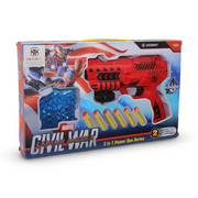 Marvel Civil War 2-in-1 Pistol Foam and Gel Bullet