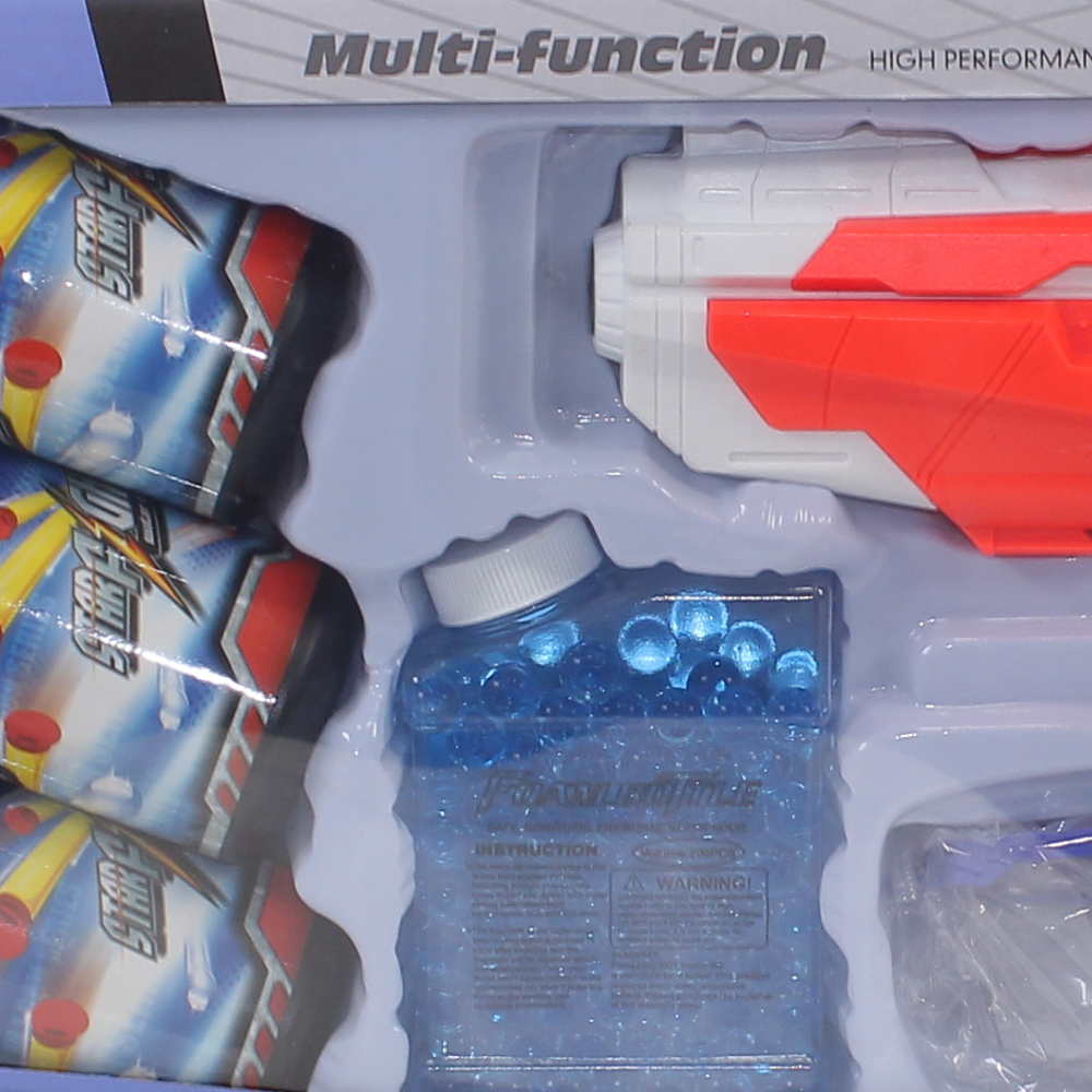 2-in-1 Foam & Gel Space Gun – Orange