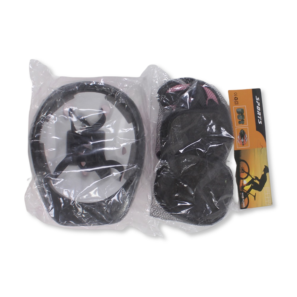 Kids Protective Gear Set + Helmet 7 Pcs – Pink