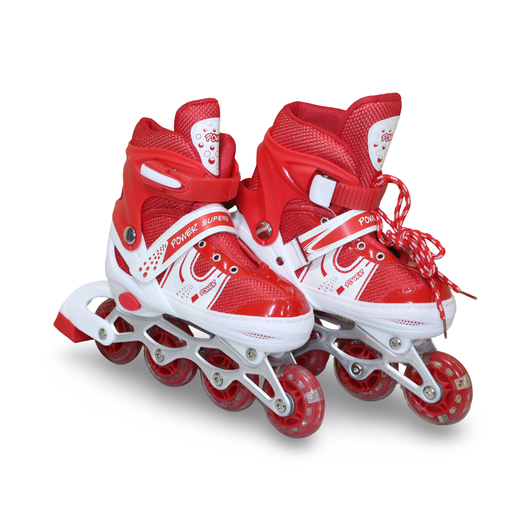 Single Row Inline Skates – Red (35-38) - Toys - OKO
