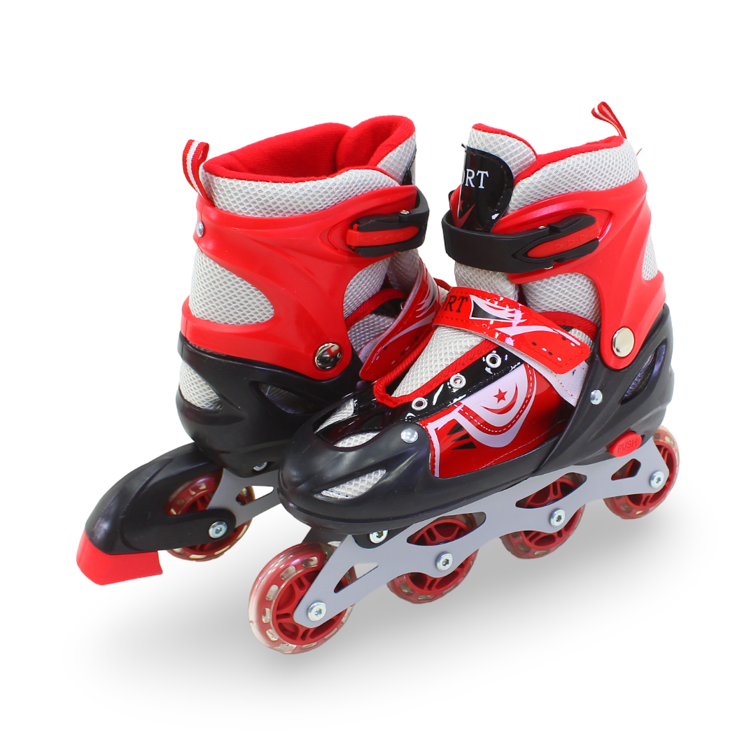 Single Row Inline Skates (38-42) – Red