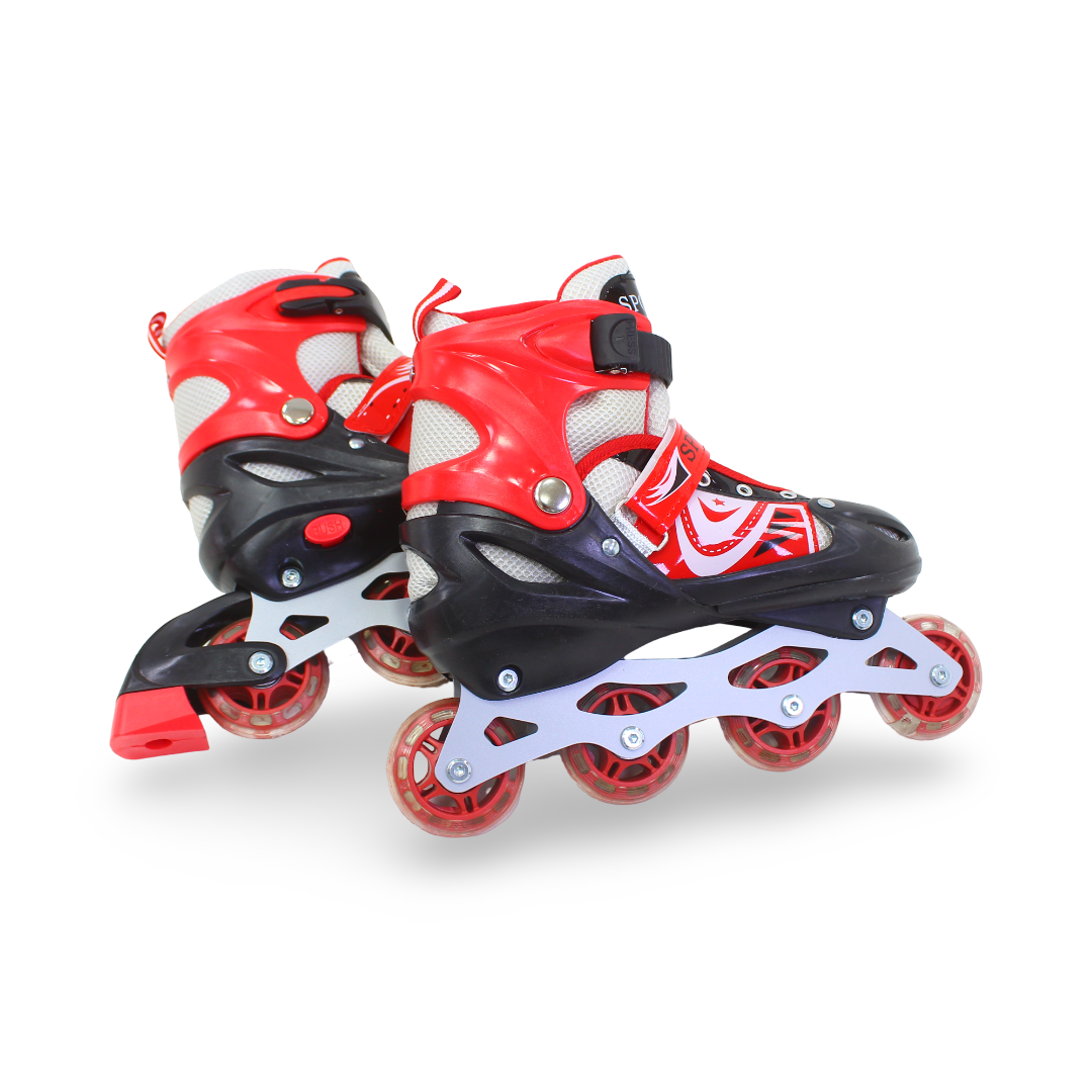 Single Row Inline Skates (38-42) – Red