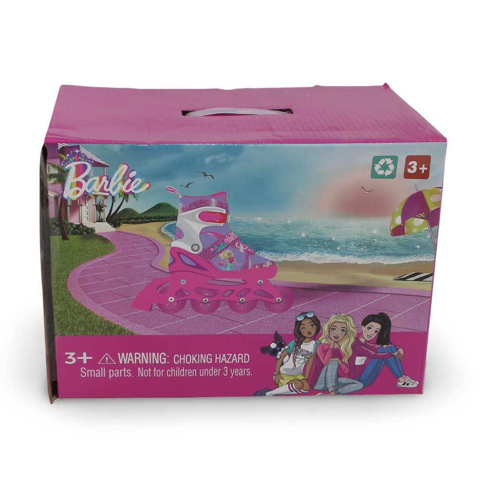 Barbie Roller Skates (Helmet + Safety) – Rose