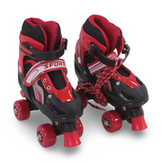 4-Wheel Roller Skates (M) – Red
