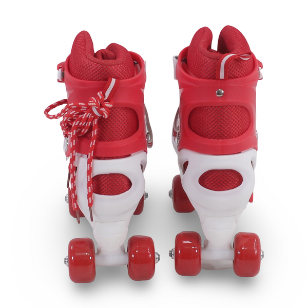 4-Wheel Roller Skates (L) – Red