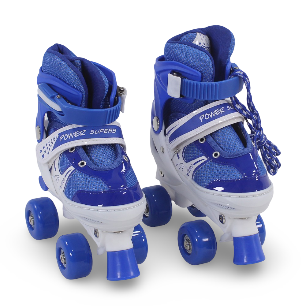 4-Wheel Roller Skates Size (S) – Blue