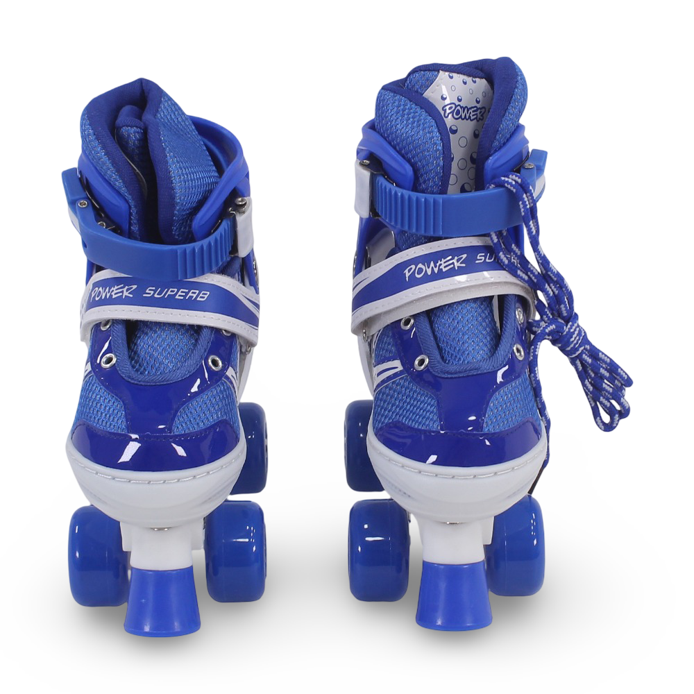 4-Wheel Roller Skates Size (S) – Blue