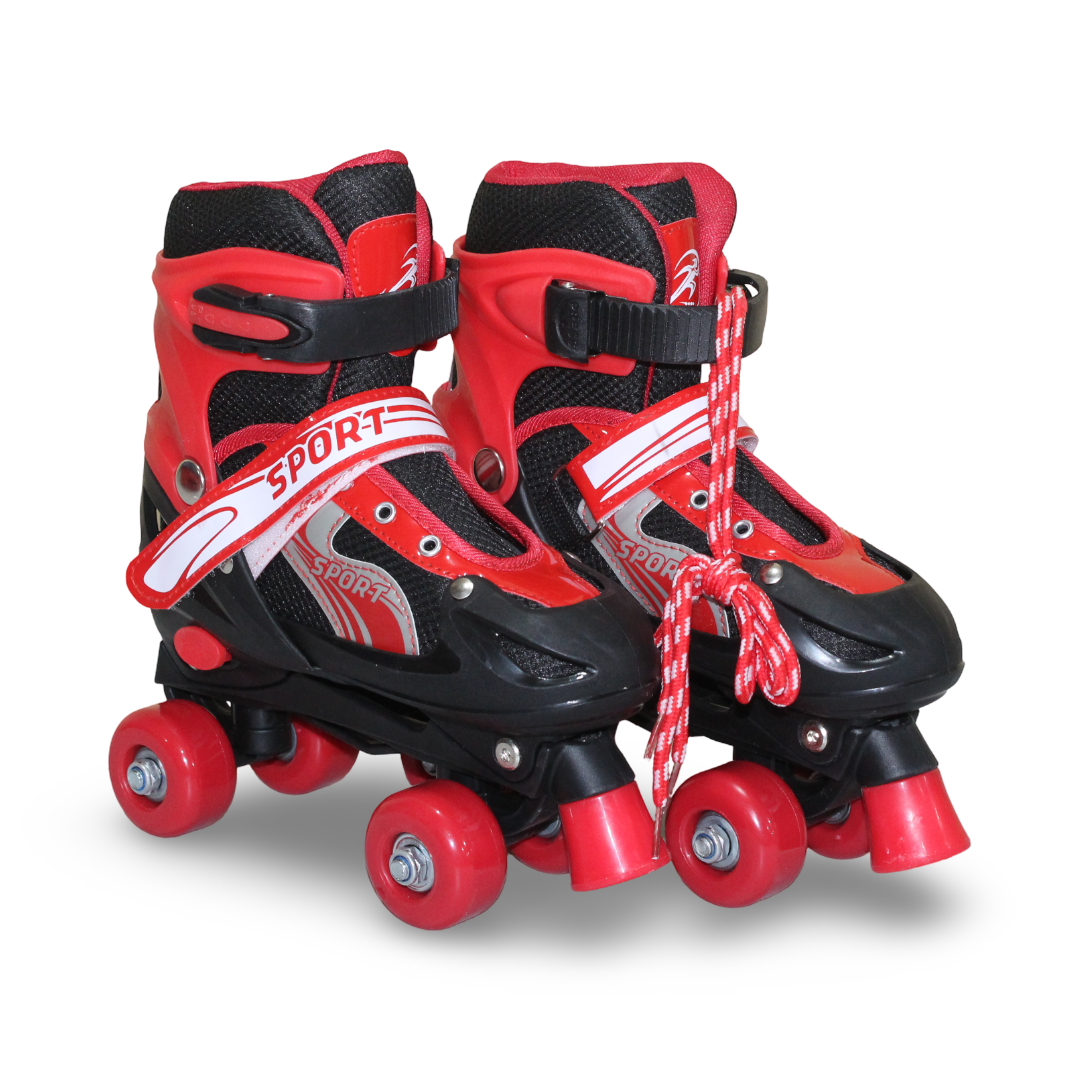 RG Kids 4-Wheel Roller Skates – Red (M) - Toys