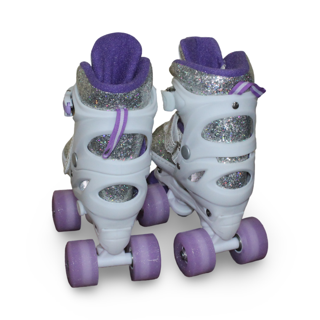Children's Roller Skates Small Size – Purple & White
