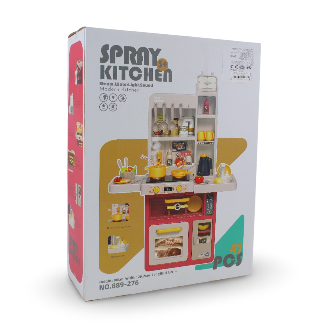 Spray Kitchen Toy Playset (Light & Sound) – 47 Pcs