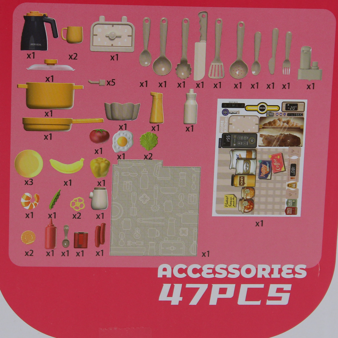 Spray Kitchen Toy Playset (Light & Sound) – 47 Pcs