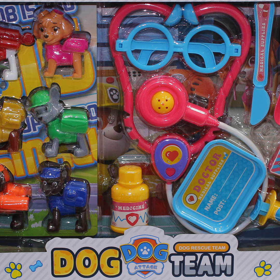Dog Patrol Rescue Team Vet Doctor Medical Set Toy – Baby Blue