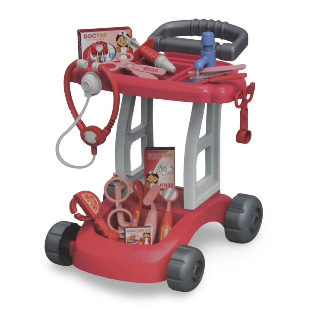 I'm Little Doctor DIY Trolley Set – Pink - Toys - OKO
