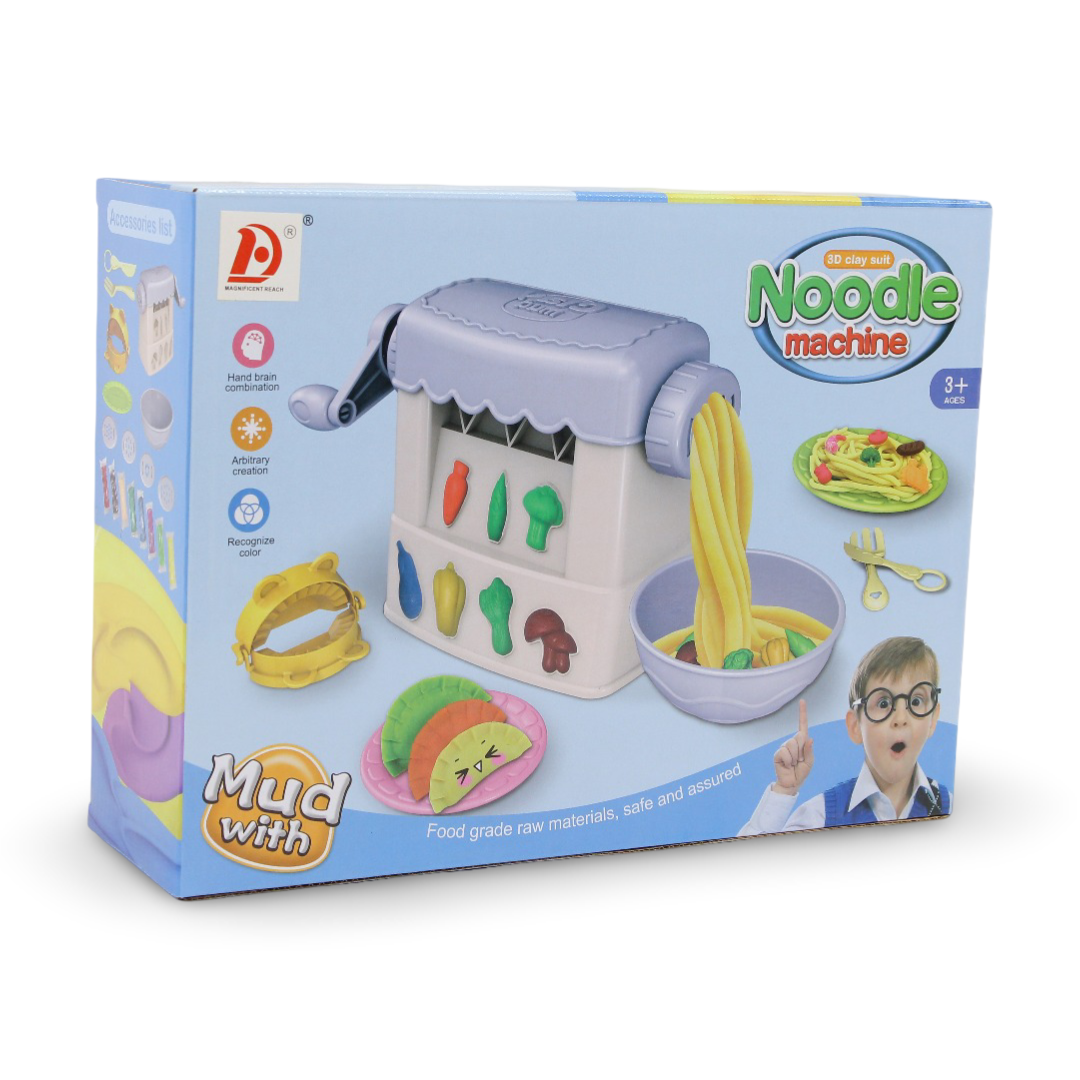 Noodle Machine 3D Color Clay Toy Set – Baby Blue