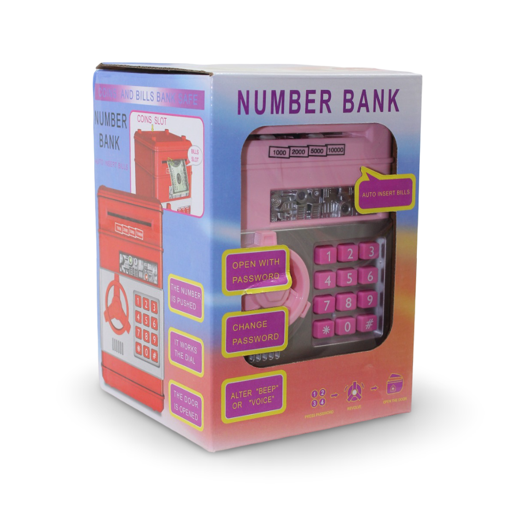 Children's Electronic ATM Piggy Bank Toy – Pink