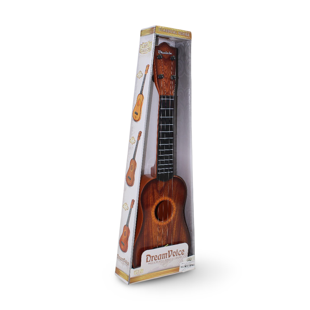 Dream Voice 4-String Acoustic Guitar Toy – Dark Brown - Toys