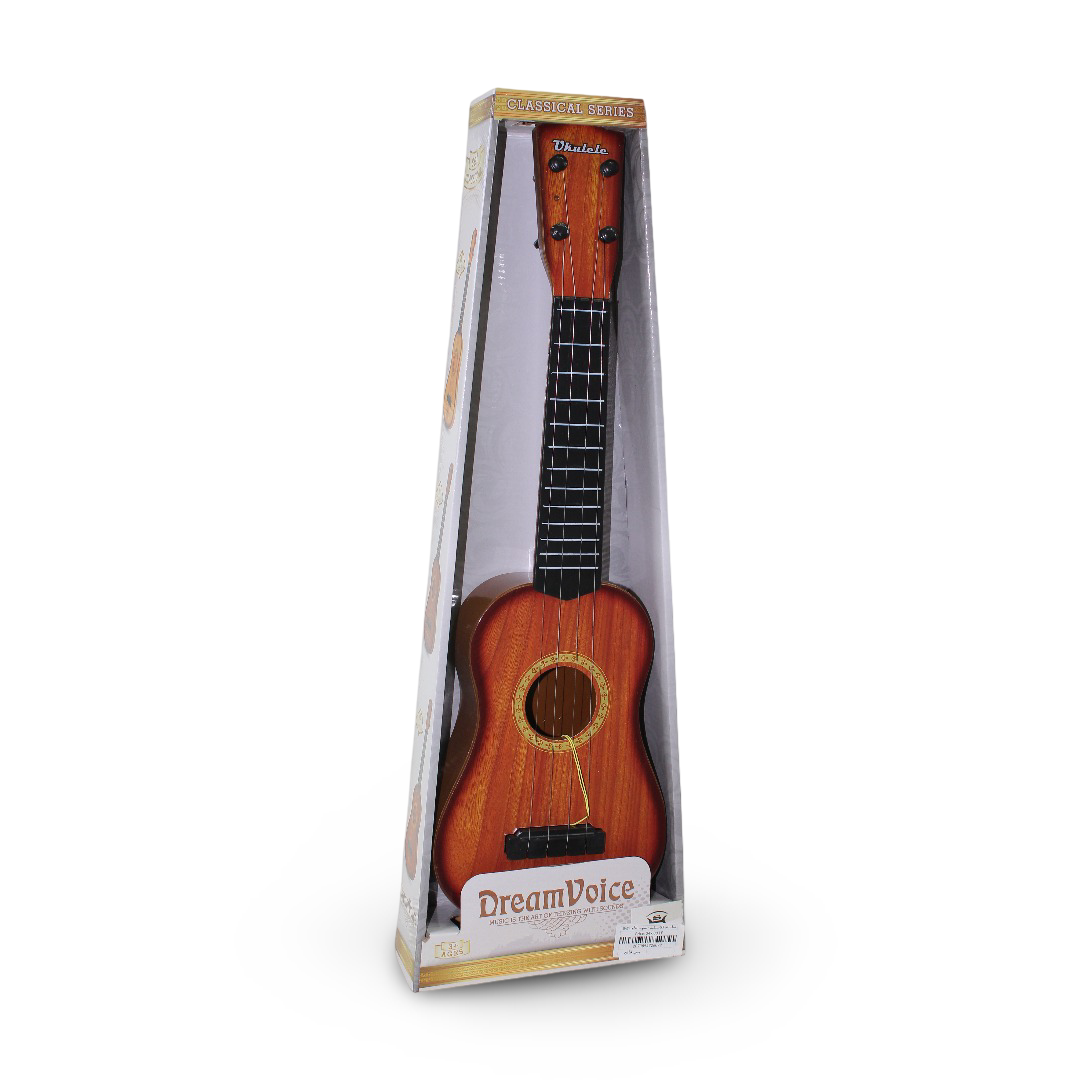 Dream Voice 4-String Toy Ukulele – Light Brown - Toys - OKO