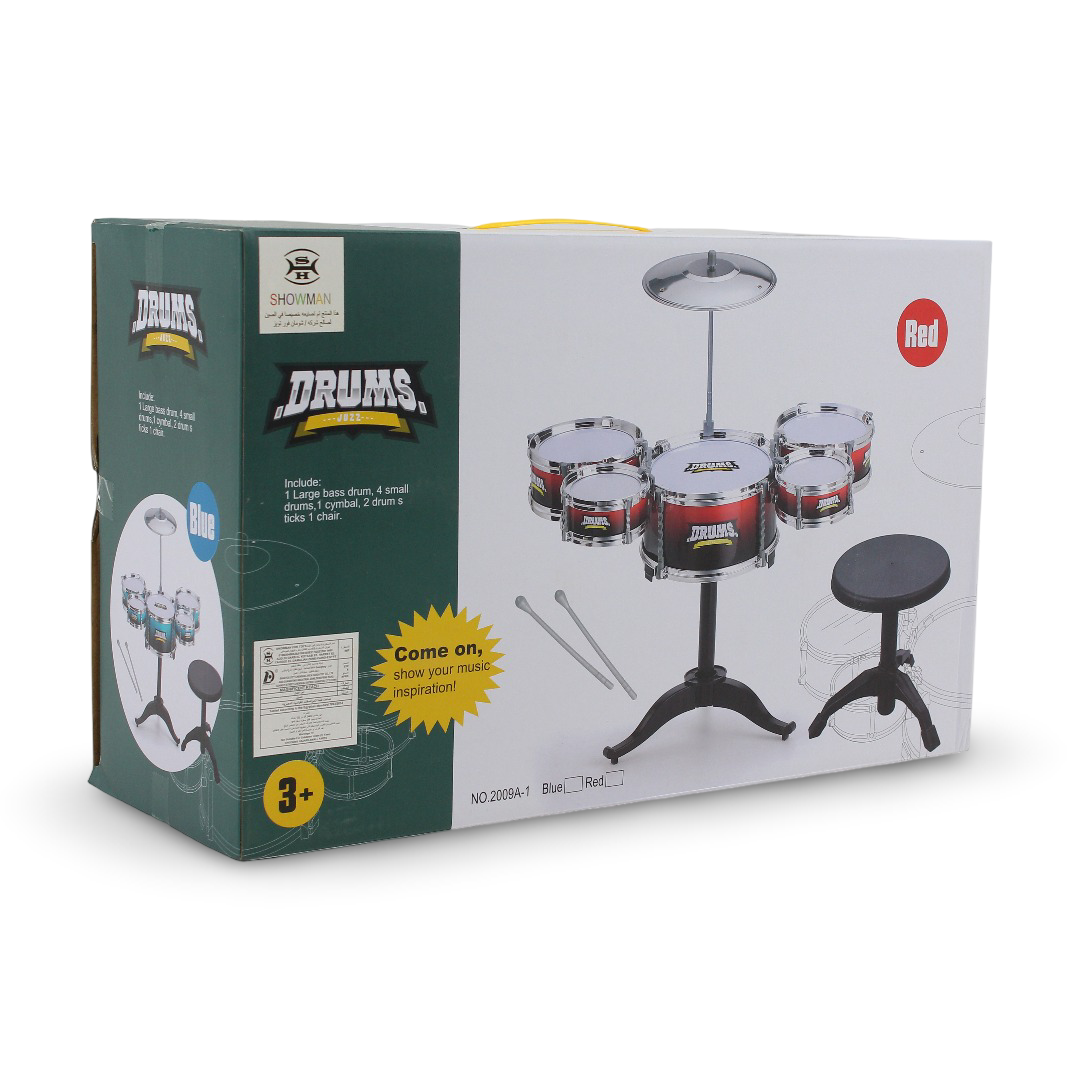 Showman Kids Drums Set – Red