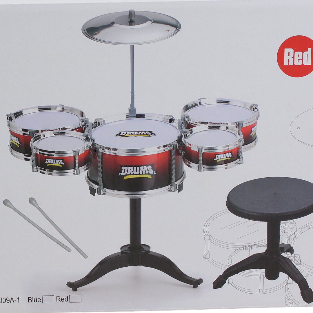 Showman Kids Drums Set – Red