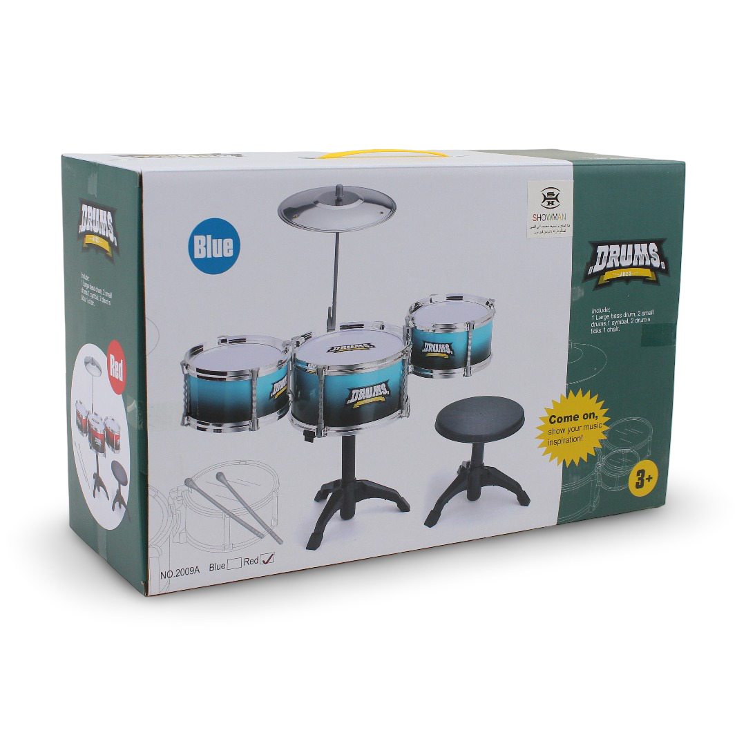 Showman Drums Junior Jazz Drum Set – Blue
