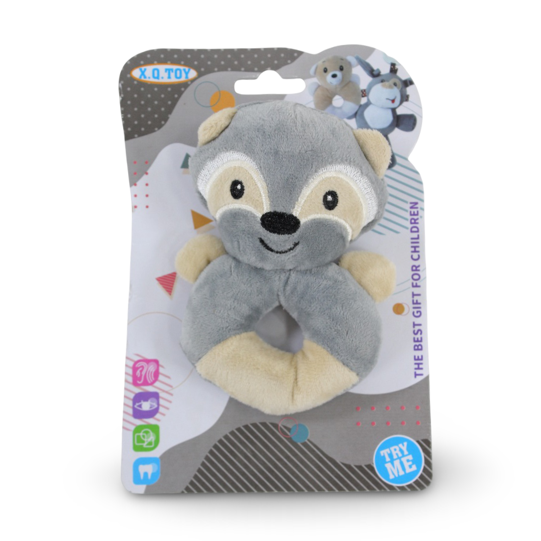 X.O. Toy Plush Baby Rattle – Squirrel Design