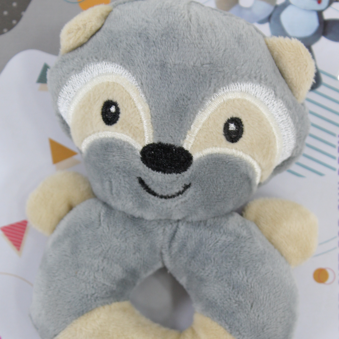 X.O. Toy Plush Baby Rattle – Squirrel Design