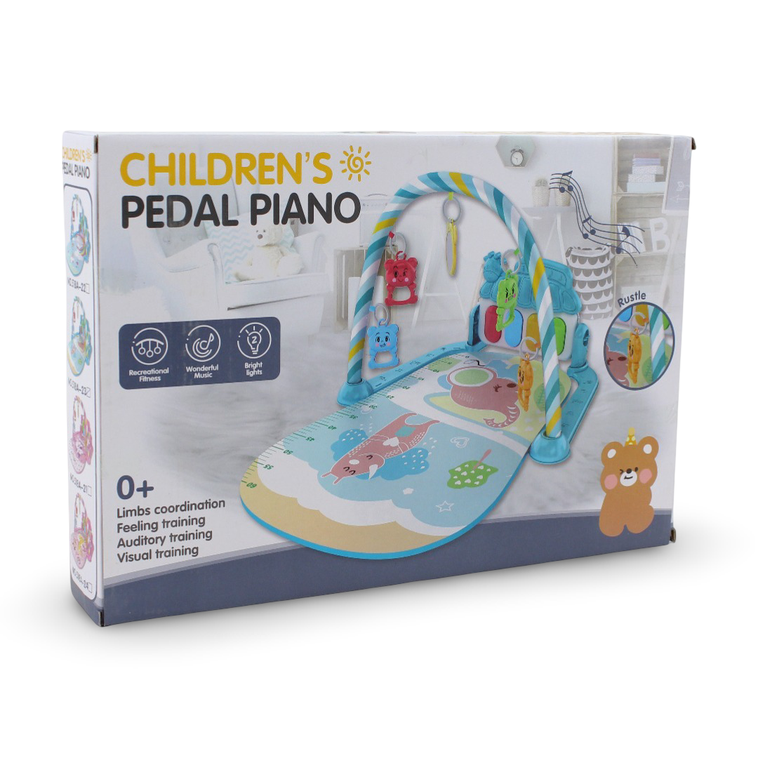 Children's Pedal Piano And activity Gym Play Mat – Baby Blue