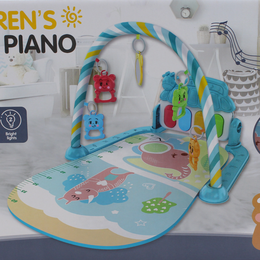 Children's Pedal Piano And activity Gym Play Mat – Baby Blue