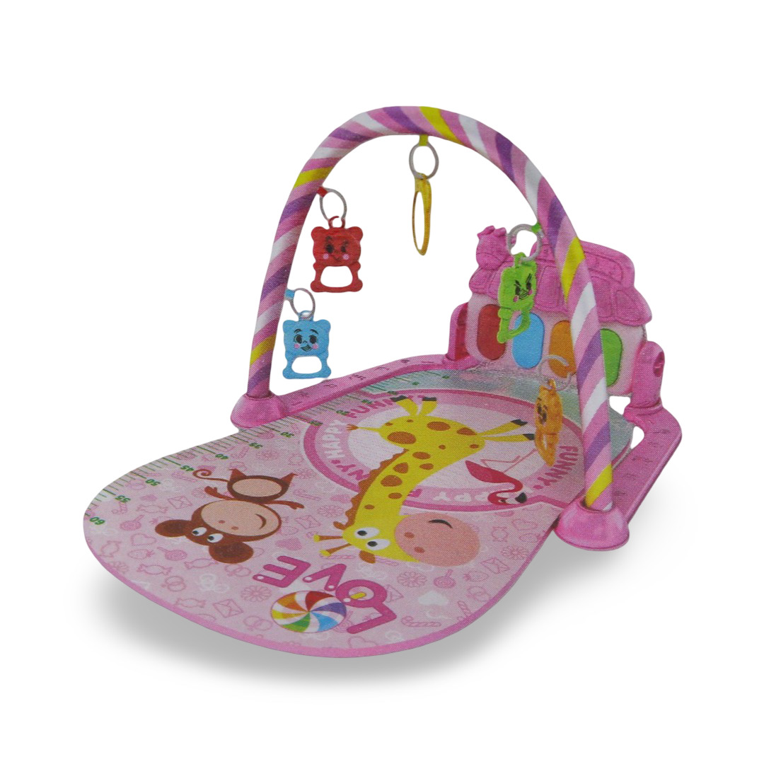Children's Pedal Piano, And activity Gym Play Mat – Pink