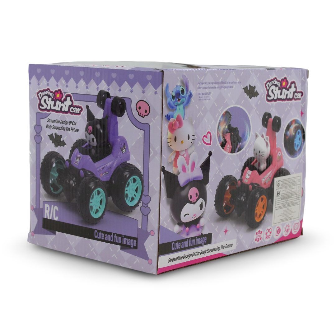 Kuromi Dancing Stunt Car Remote-Controlled Toy with LED Lights – Purple
