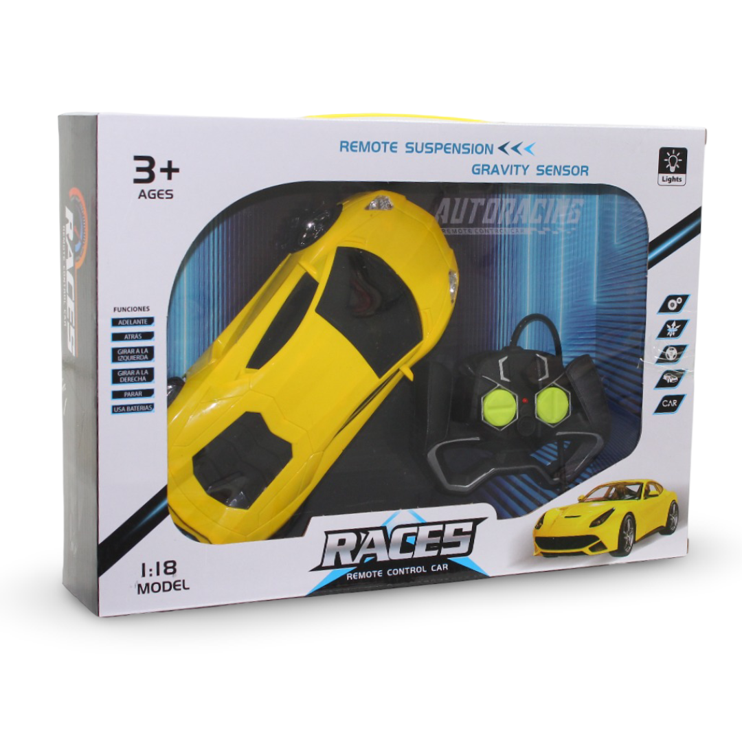 Races Remote Control Toy Car – Yellow