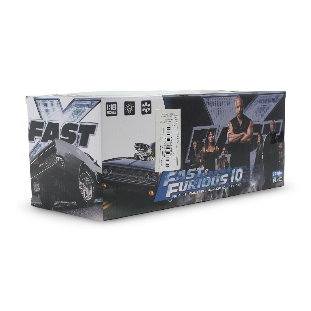 Fast & Furious 10 Professional Level High-Speed Drift Car Remote-Controlled Toy 1:18 Scale – Green