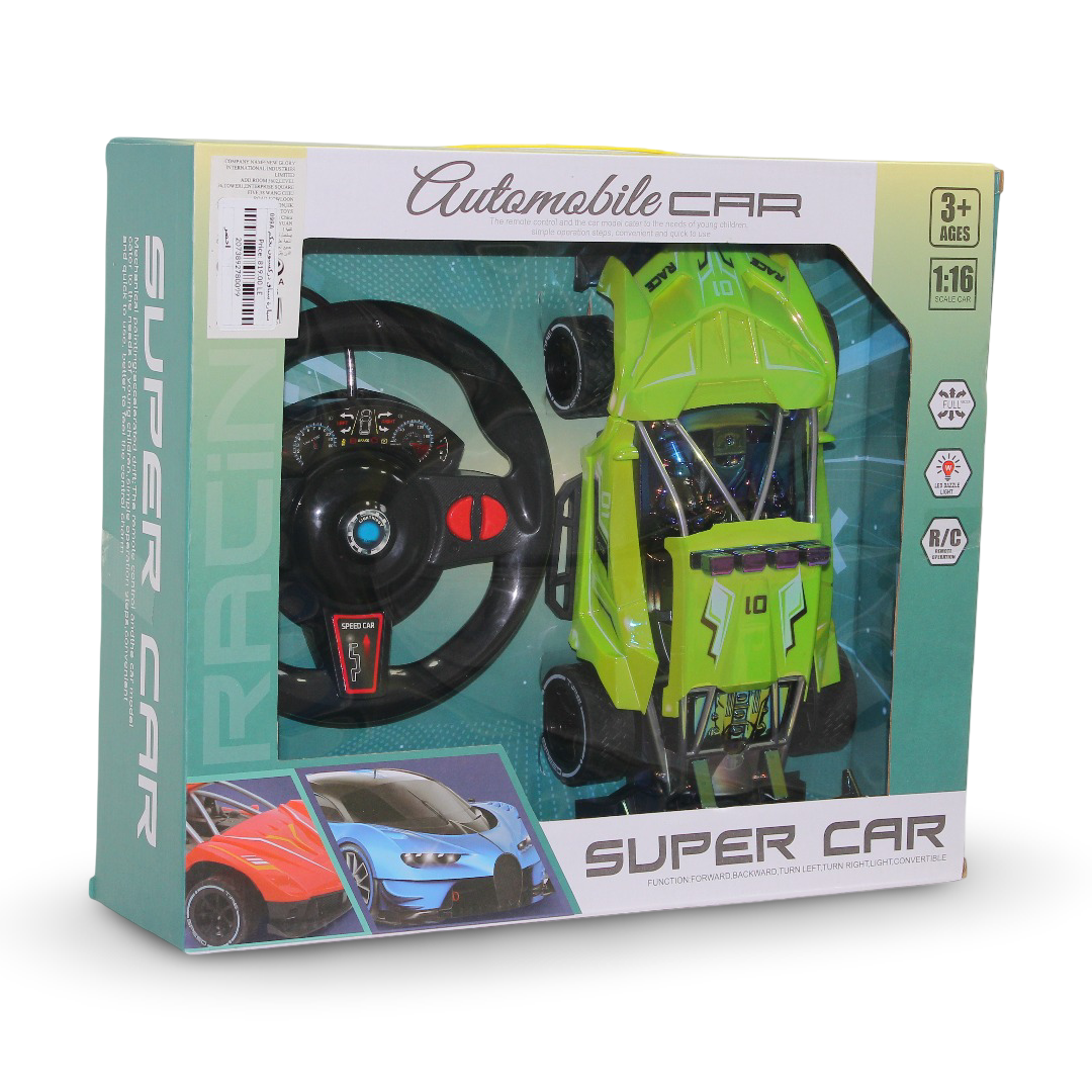 Super Car 1:16 Scale Remote-Controlled Toy Racing Car – Green