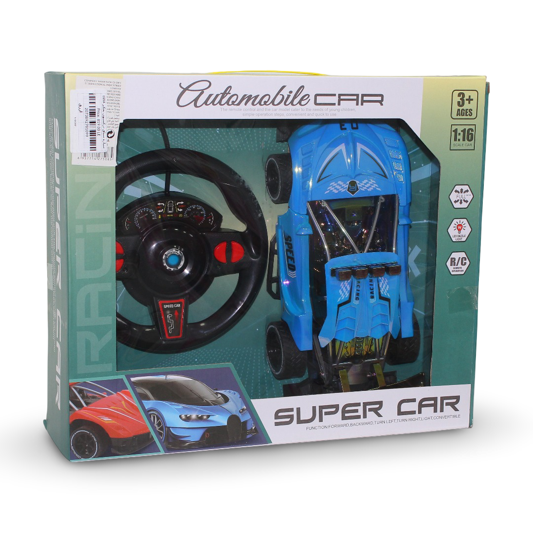 Super Car 1:16 Scale Remote-Controlled Toy Racing Car – Blue