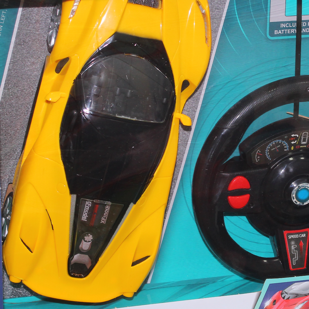 Luxurious RC Car with Gravity Induction Steering – Yellow & Black