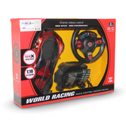 World Racing 1:16 Scale Remote Control Racing Car Set – Red