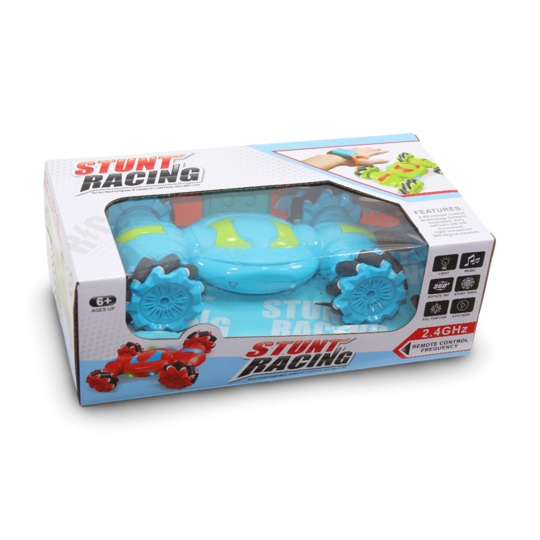 Remote Control Stunt Racing Car Toy – Baby Blue