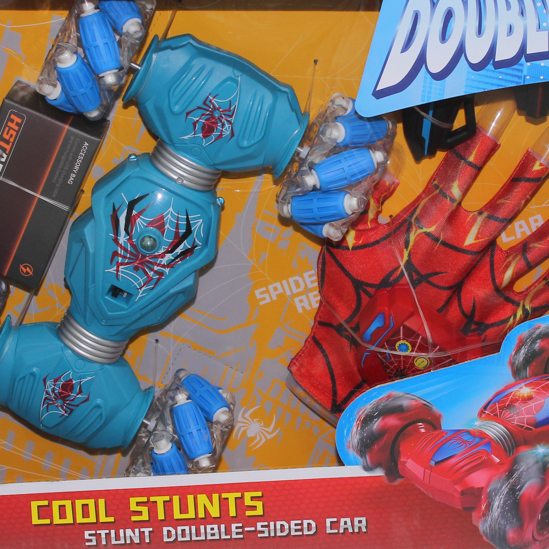 Double Knight Gesture Control RC Stunt Car – Blue