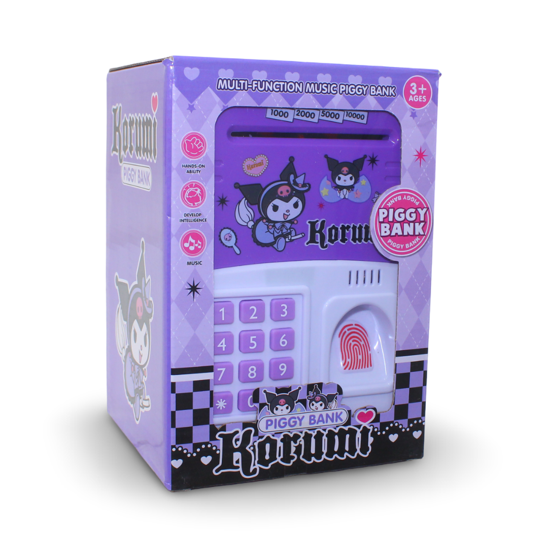 Kuromi Multi-Function Music Piggy Bank with Fingerprint Scanner