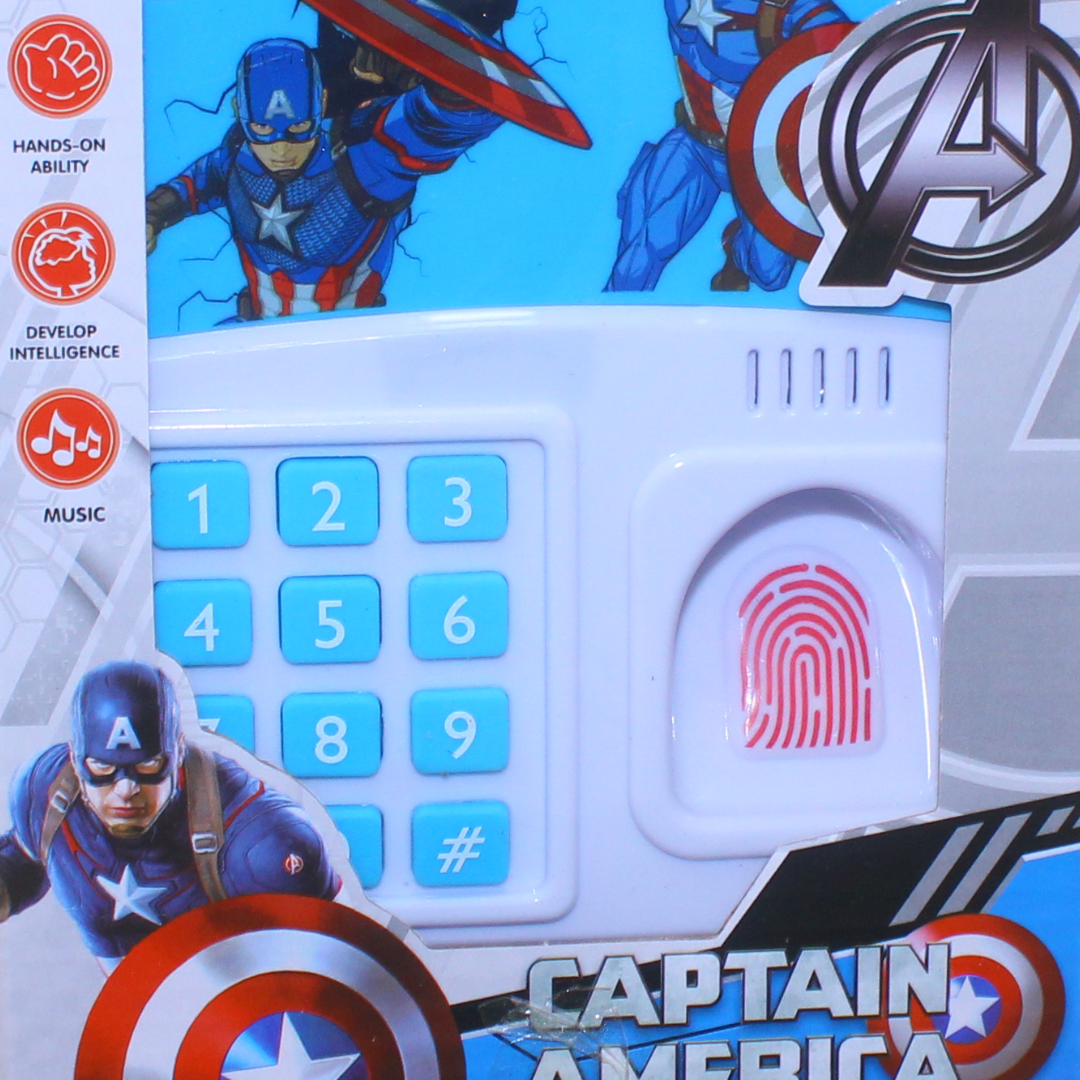 Captain America Multi-Function Music Piggy Bank with Fingerprint Scanner