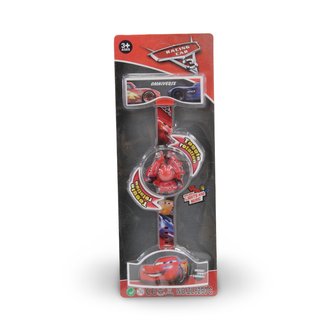 Cars Transformable Toy Watch (Light & Sound)